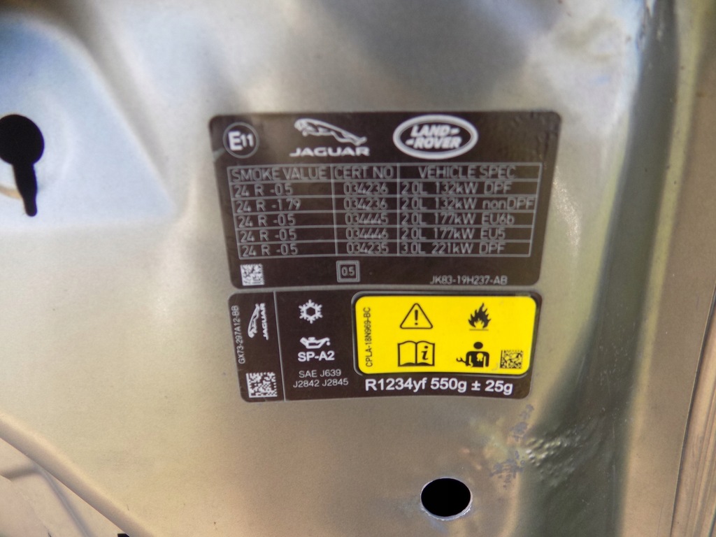 фото №15, Капот jaguar f-pace капот f pace крышка двигателя оригинал