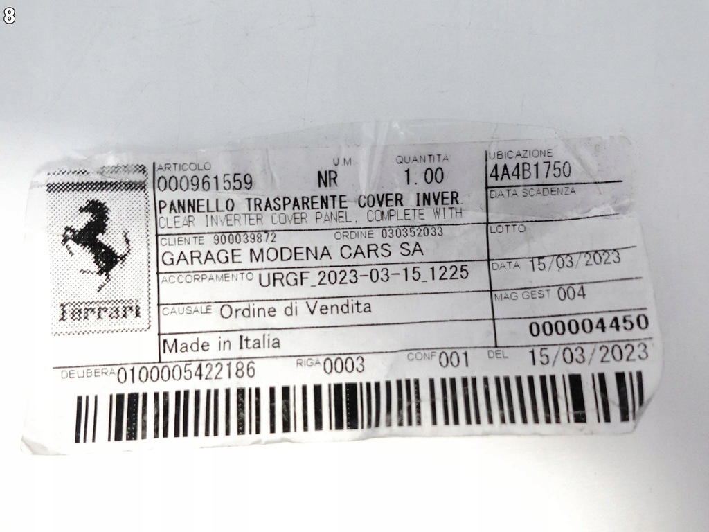 фото №9, Ferrari sf90 f173 stradale spider панель скло захист nowa