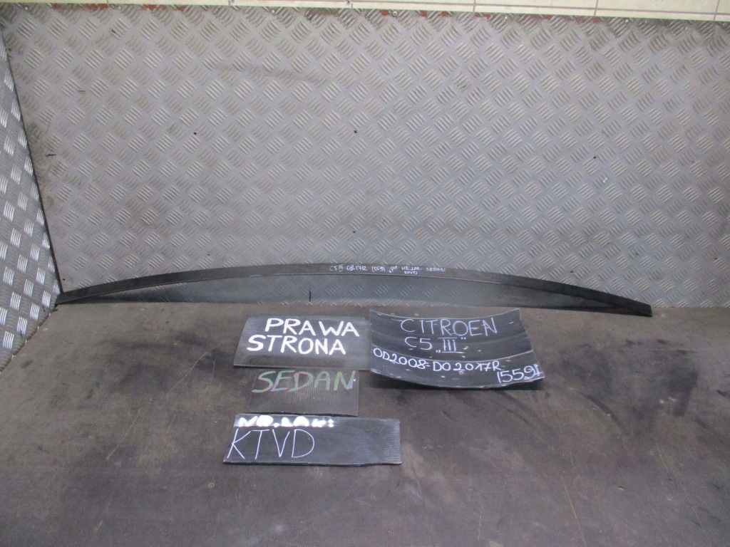 фото №6, Молдинг дахова права citroen c5 x7 3iii