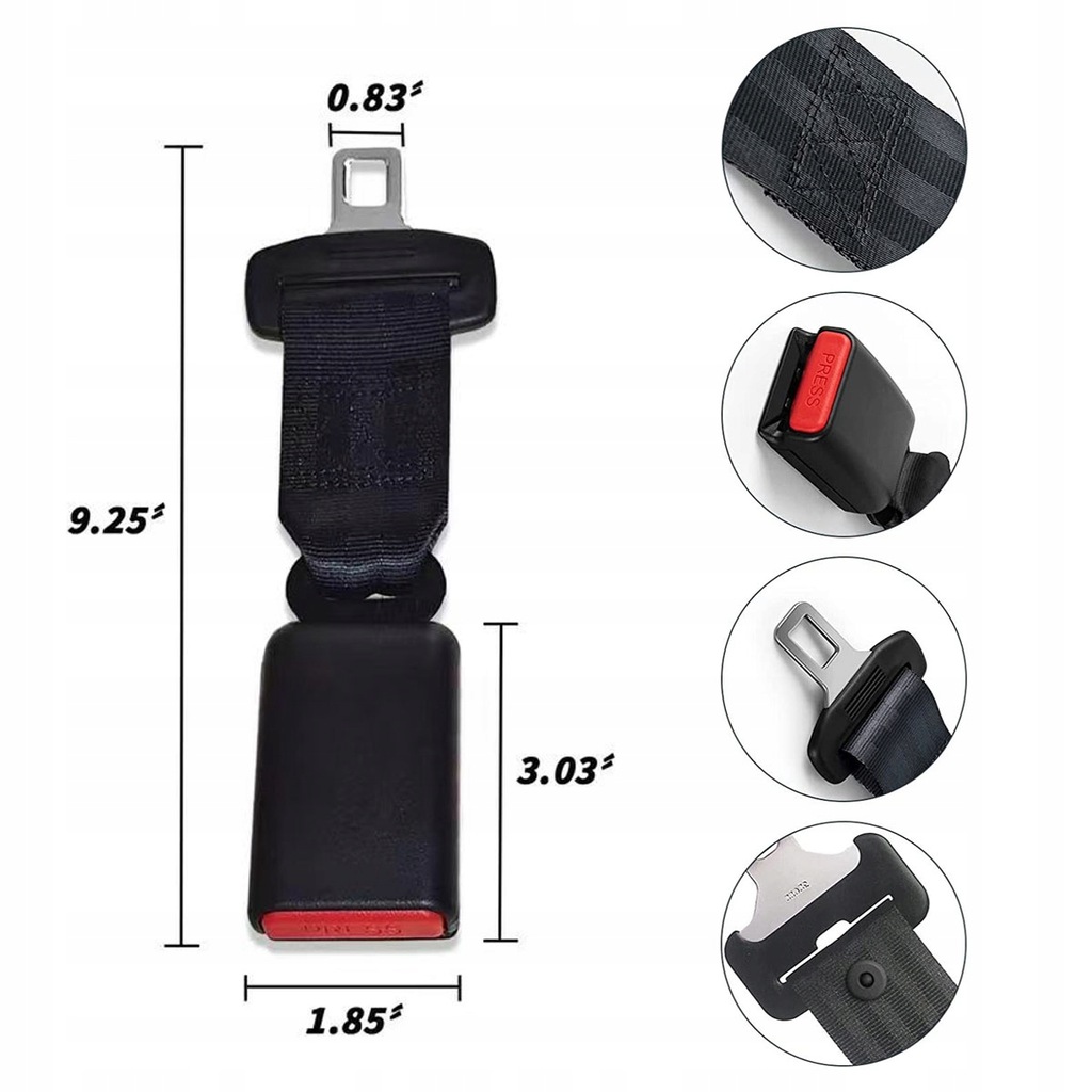 фото №7, 2x przedłużacz поперечина безпеки адаптер поперечина przedłużającego pas atestowany 23cm