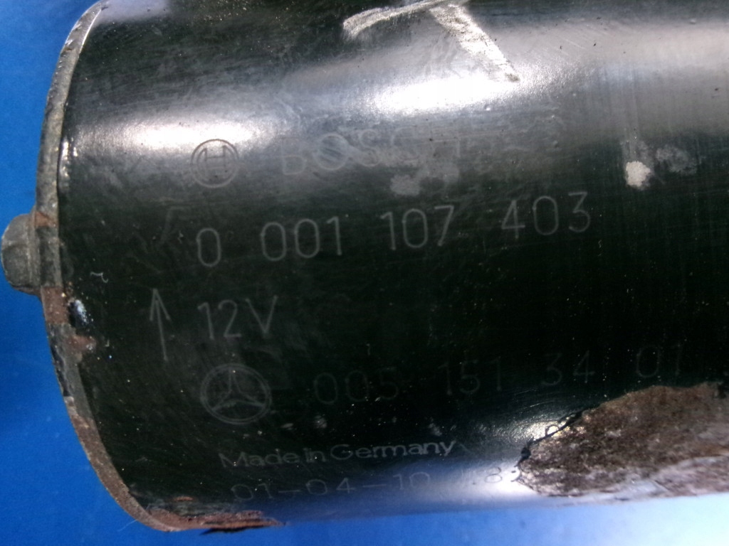 Mercedes c180 w203 2.0 16v стартер 0051513401 bosch 0001107403 test в Украине