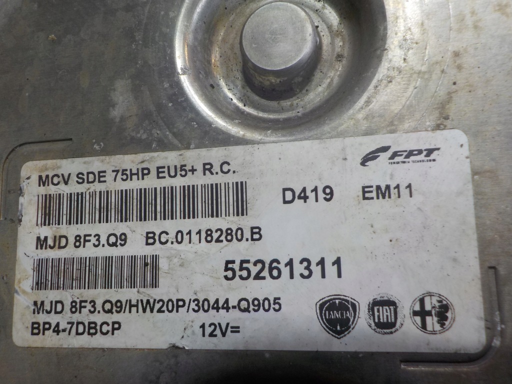 фото №4, Peugeot bipper 1.3 hdi 15r van блок управления бортовой компьютер двигателя 55261311