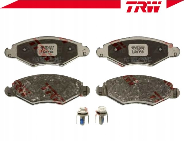 фото №3, Trw тормозные колодки ham. peugeot перед 206 98-