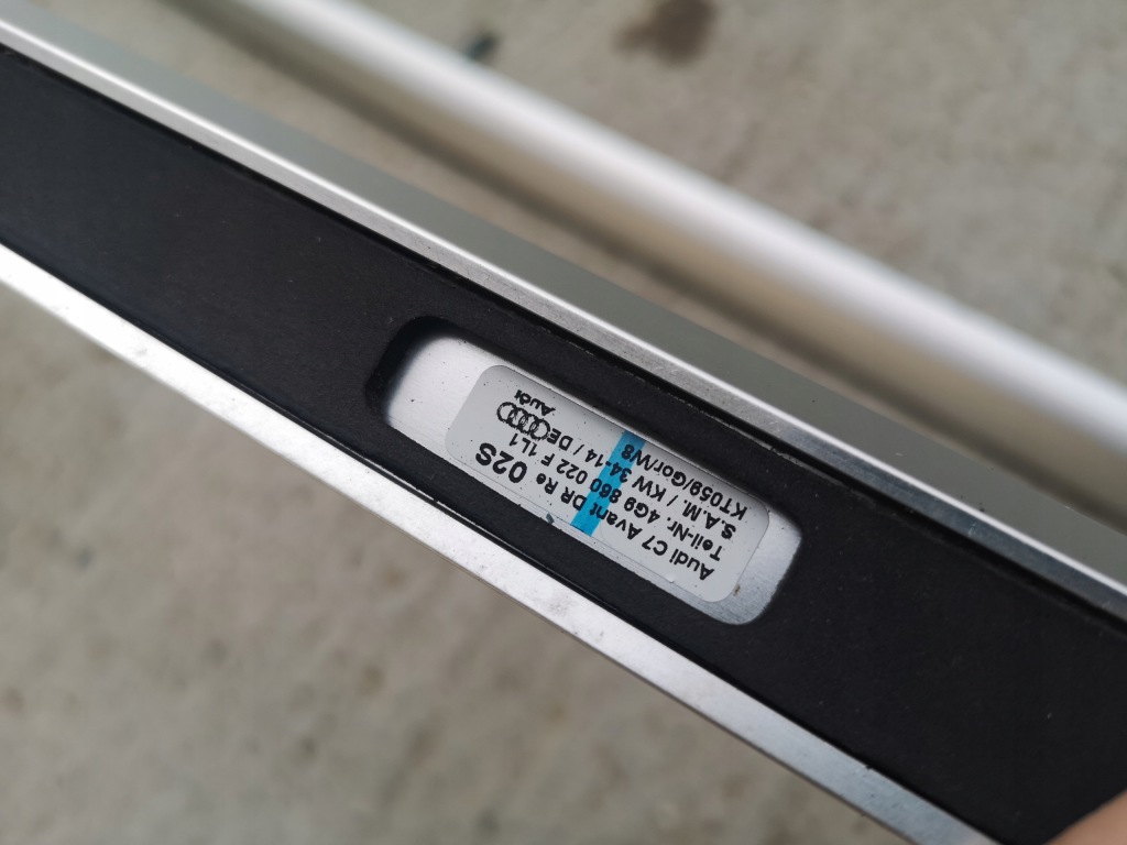 Купить Рейлинги кровельные хром mat правый  левое  audi a6 c7