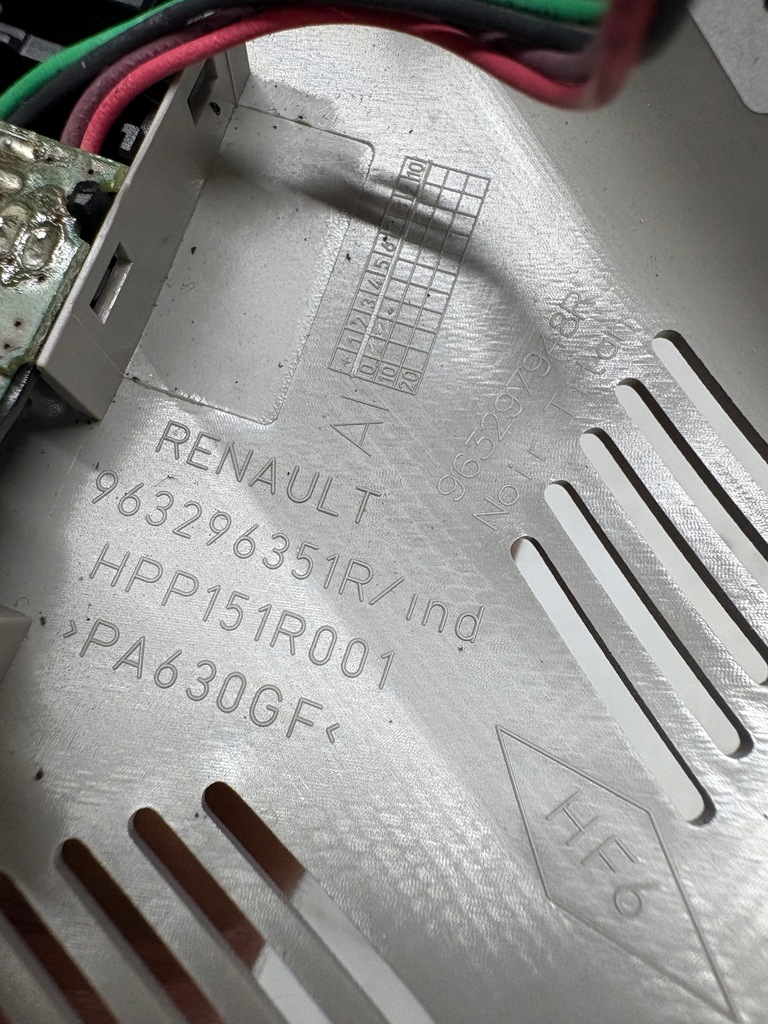 фото №7, Captur i lift зеркало заднего вида корпус 963296351r a051801