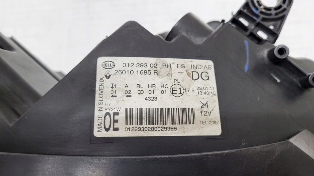 фото №4, -фара лампа передняя правая renault scenic 4 iv 16- линза