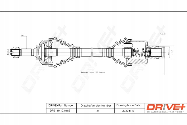 фото №2, Привідний вал привідна citroen c2 1.4 02- p drive+