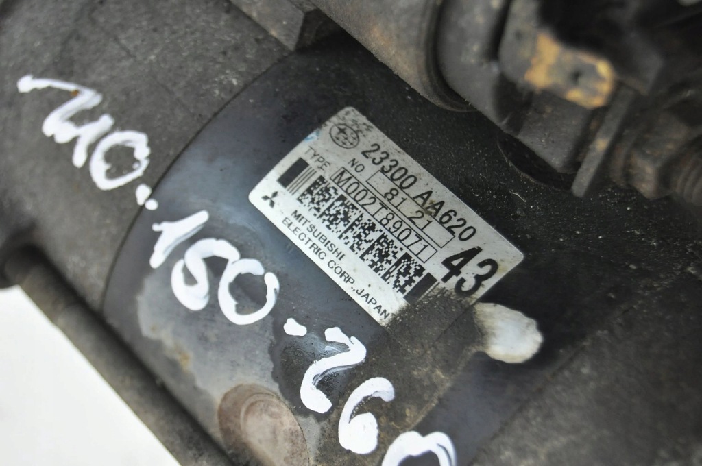 фото №3, Subaru legacy 2008 стартер