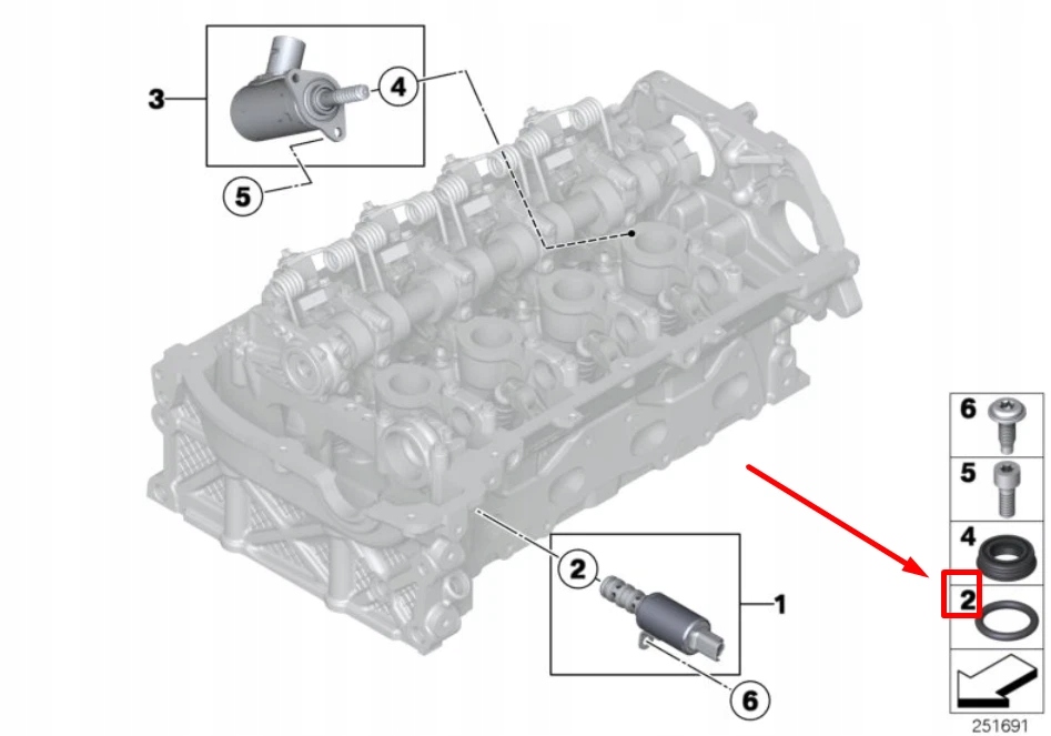 Купити Bmw 3 f30 ущільнювальне кільце клапана електромагнітного 7534776 11367534776