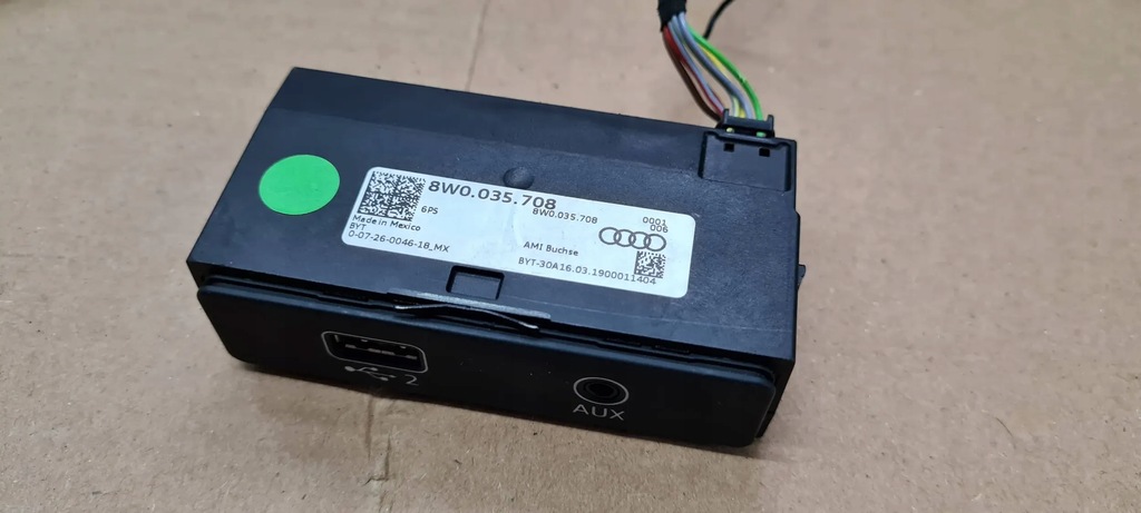 фото №11, Q5 80a роз'єм зарядний пристрій usb port кабель 8w0035708 a5 8w a4 b9 s4