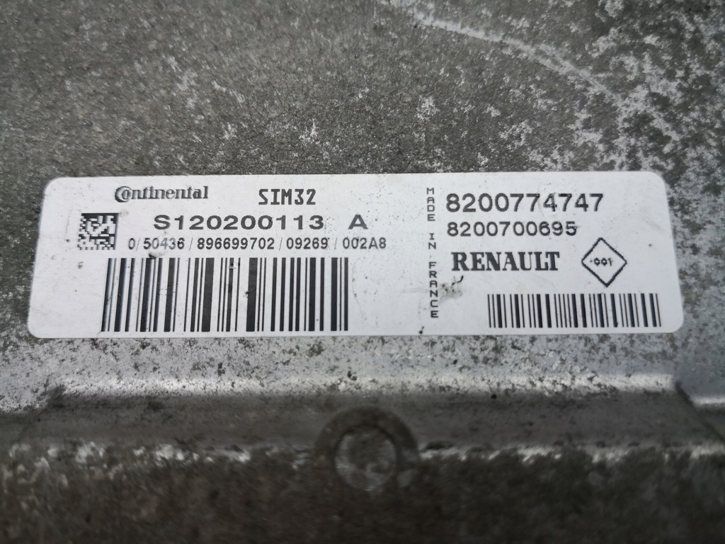 фото №4, Бортовой компьютер двигателя renault twingo ii 8200774747