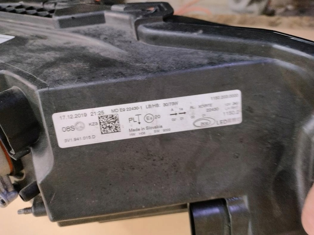 фото №6, Skoda superb iii lift лампа ліва full led eu