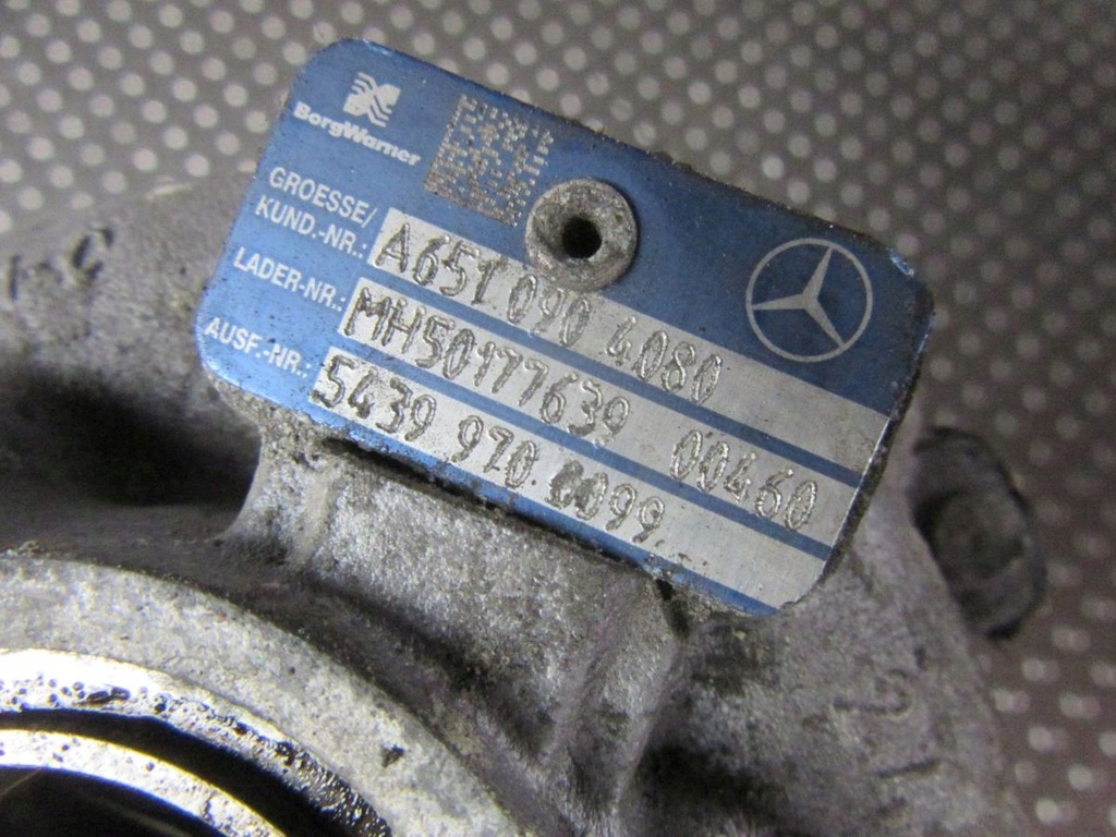 фото №6, Mercedes glk x204 2.2d 2010 турбіна турбонагнітач a6510904080 kpl