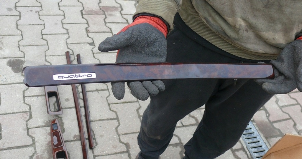 фото №10, Молдинг накладки декоры drewno панели дверь домкрата радио audi a8 d2 lift 99-02