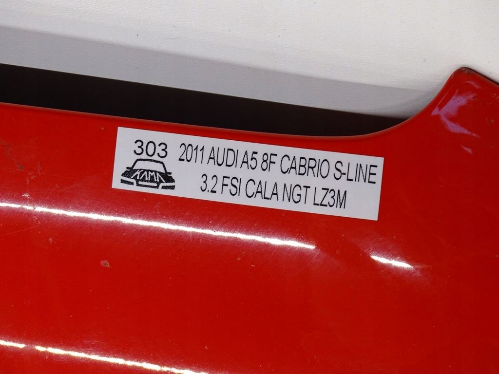 Капот крышка перед передняя двигателя audi a5 8t b8 czerwona lz3m 07-11r с Разборки