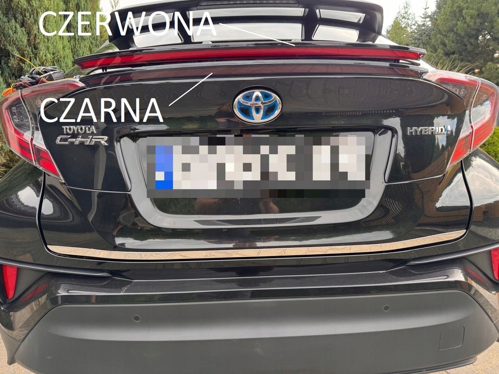 фото №16, Toyota ch-r тюнинг молдинг световая led ledbar задняя свет стоп czarna chr