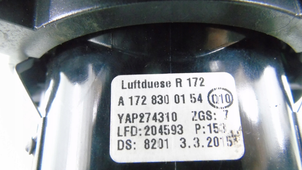 фото №5, Решётка обдув средняя mercedes slk r172 a1726801389