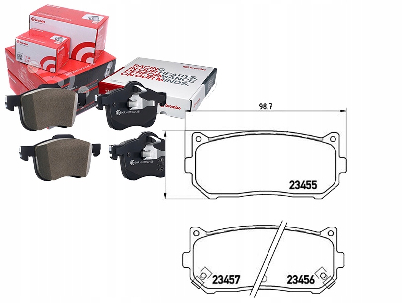 фото №1, Тормозные колодки тормозные kia carens ii 02-06 задняя brembo