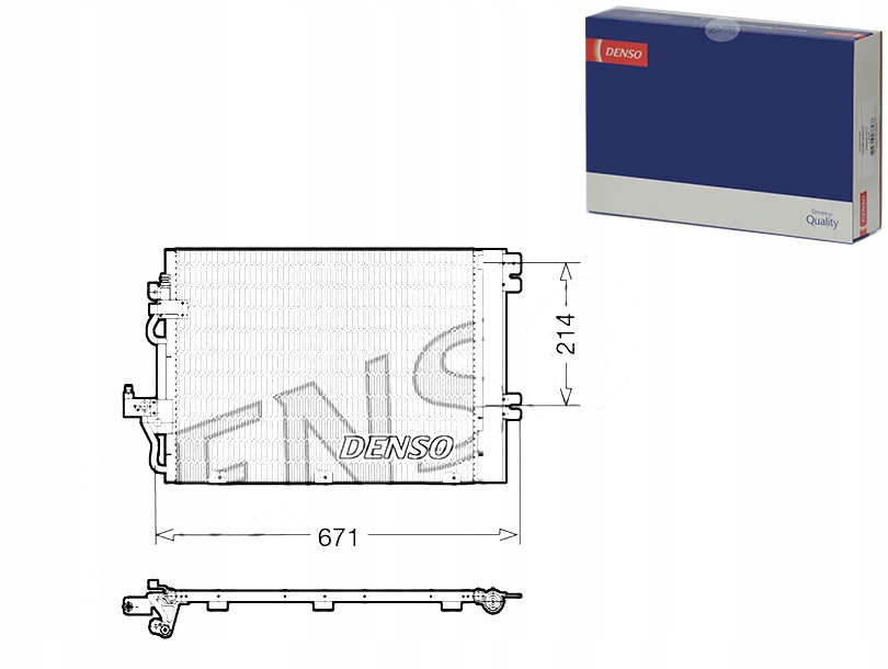 фото №1, Denso dcn20009 конденсатор, кондиціонер