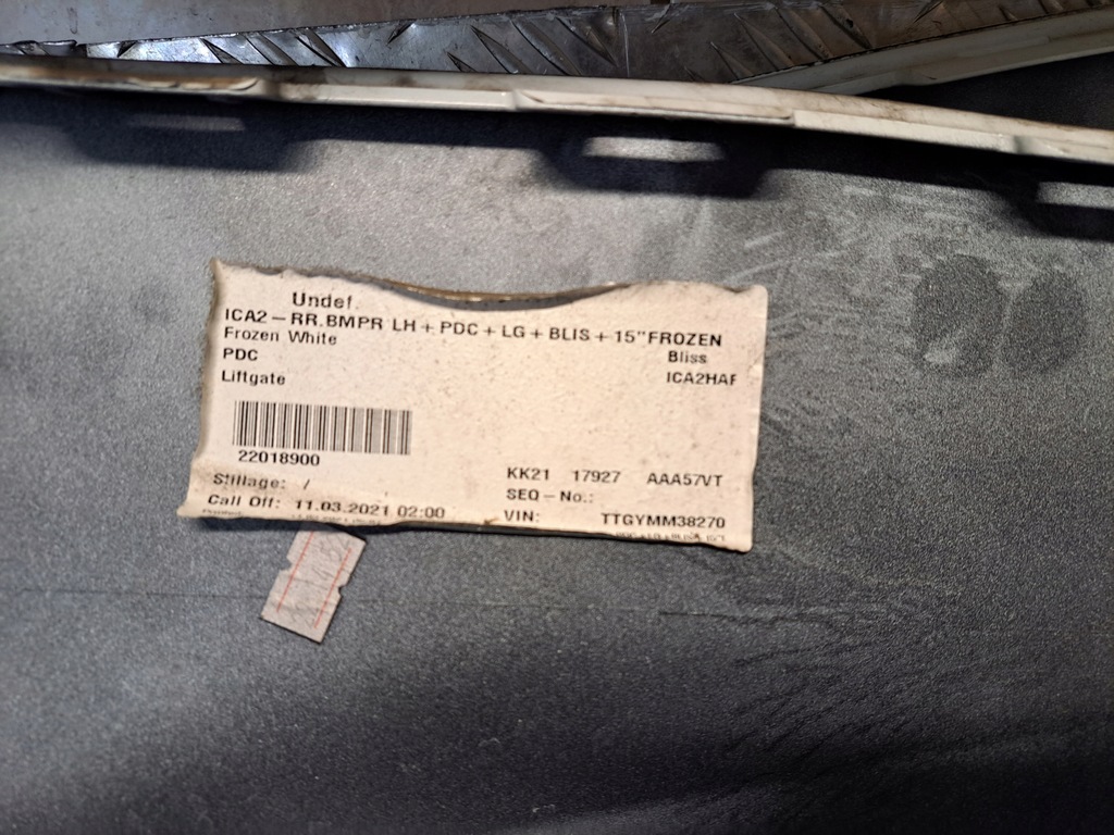 фото №10, Ford transit custom 2020 r бампер задняя 4xpdc