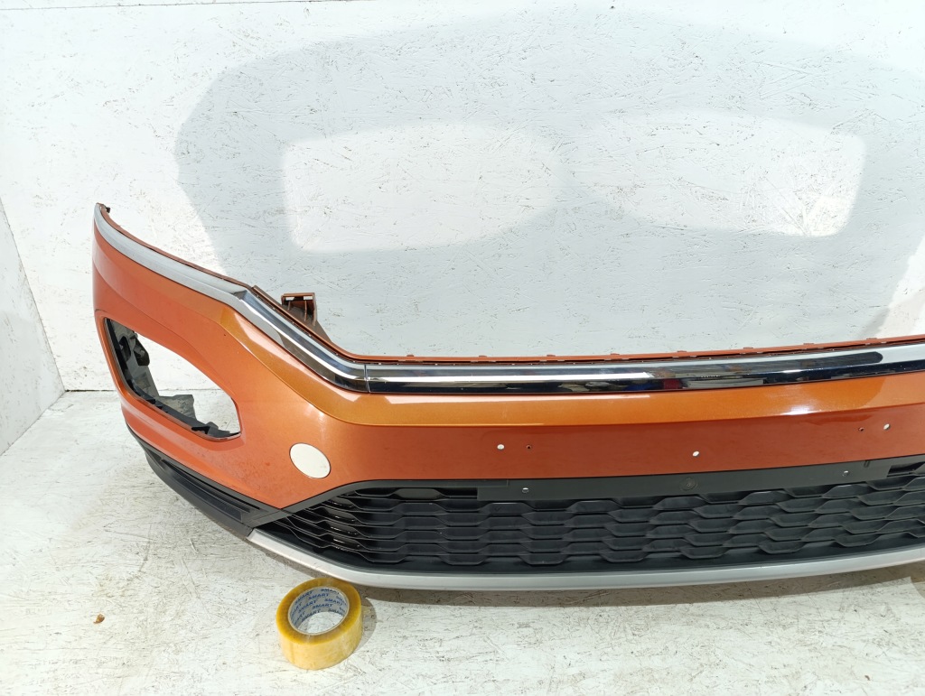 фото №4, Volkswagen vw t-roc t roc 2ga 17- бампер перед передній om super стан хром