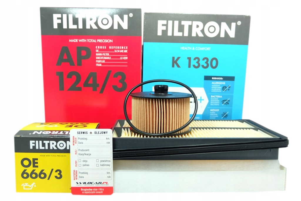 фото №1, 3 фільтри filtron renault koleos 2 ii 1.3 tce 2022-