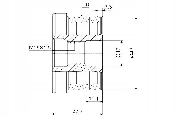 фото №1, Шків генератора bmw valeo