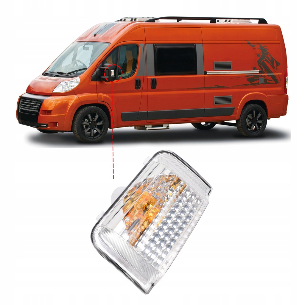 фото №10, Поворотник w дзеркало бічний корпус поворотник прозорий socze