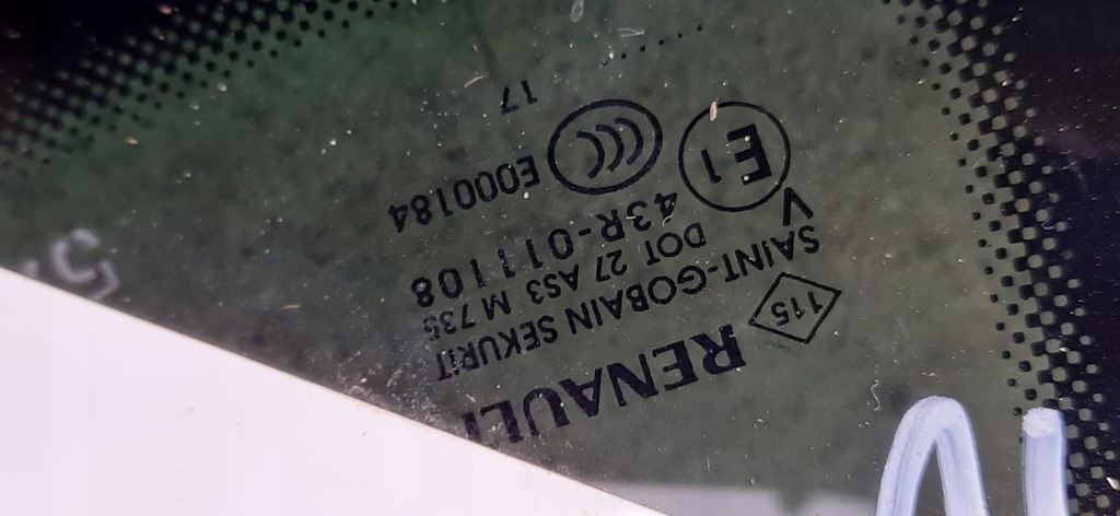 фото №4, Скло кузовна лівий задня renault scenic iv 2017r