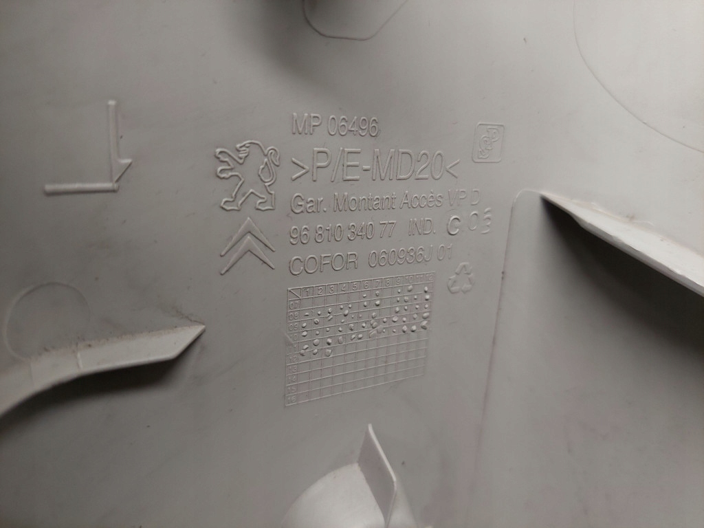 фото №10, Citroen berlingo iii захист стійка правий задня 9681034077