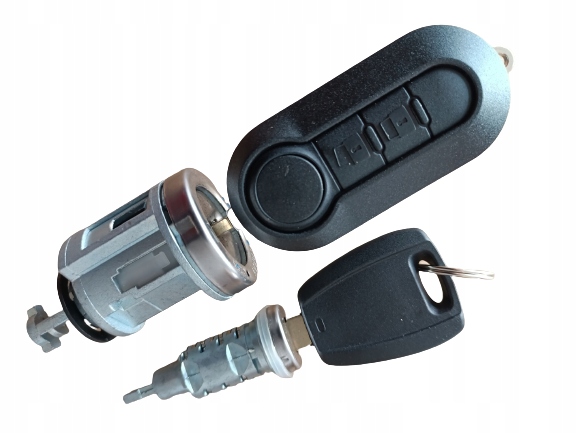 фото №1, Комплект набір замок запалювання + замок вкладка do двері замок запалювання fiat ducato 2006-