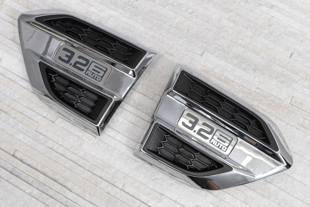 фото №5, Ford ranger t7 2016-2018 хромированные накладки впусков воздуха 3.2