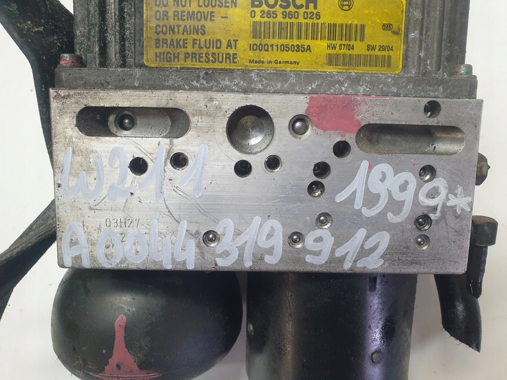 фото №7, Насос abs mercedes w211 a0044319912 0265960026