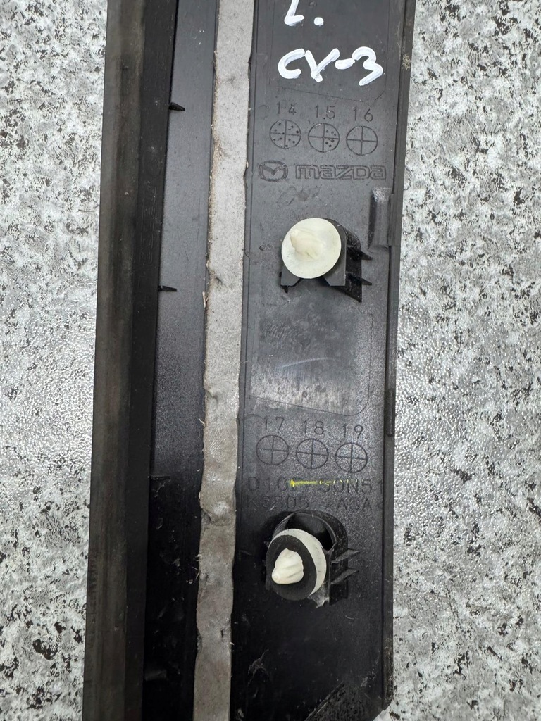 фото №5, Молдинг стойка левый задняя mazda cx3 cx-3 2015-2020 d10e 50n51