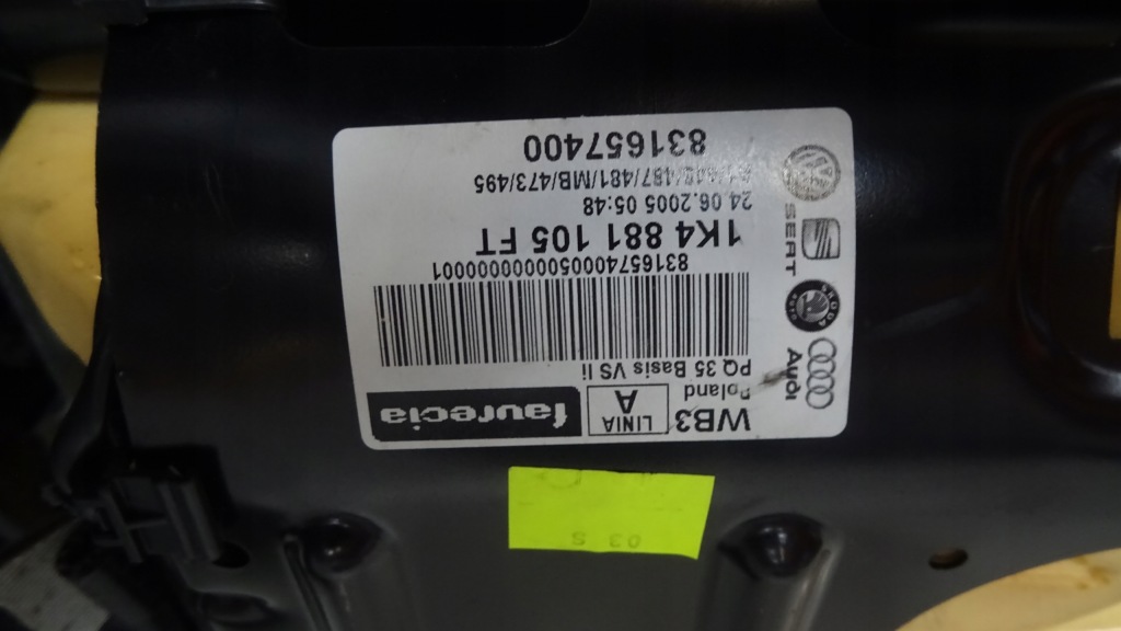 фото №11, Сиденья заднее сиденье vw golf 6 vi hb 5d материал