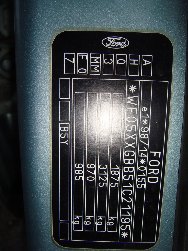 фото №4, Кришка багажника задня ford mondeo mk3 chatchback зелений fo