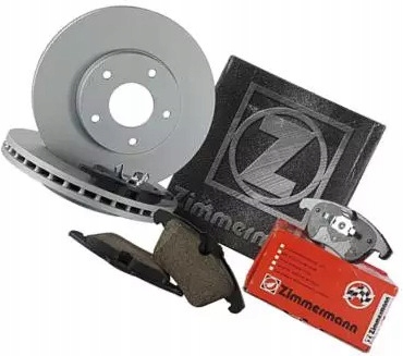 фото №1, Zimmermann тормозные диски+ тормозные колодки перед vw golf vii 312mm