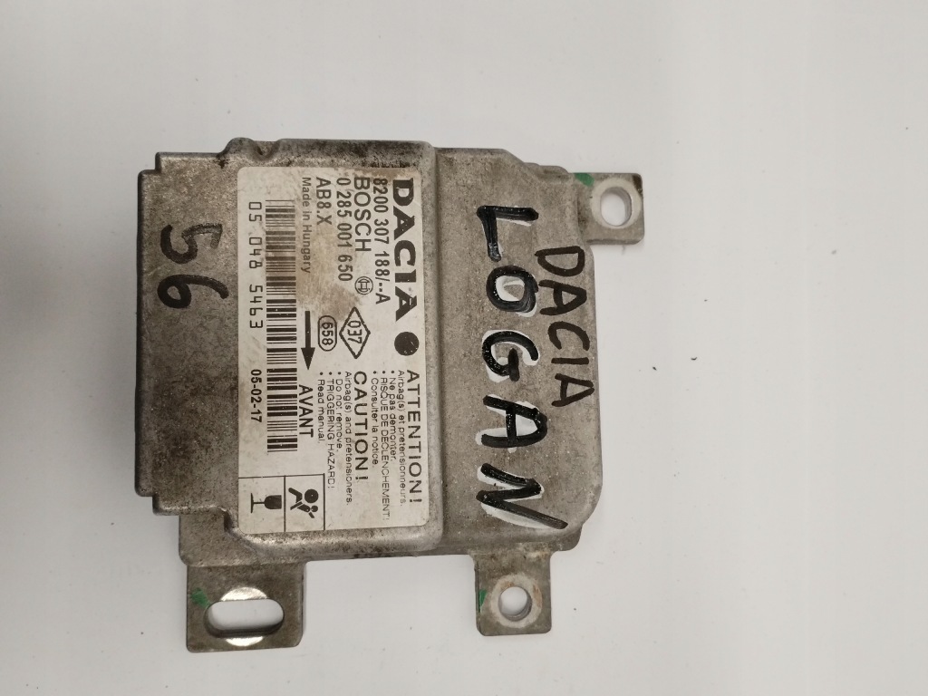 фото №1, Модуль блок керування датчик подушка безпеки dacia logan 8200307188