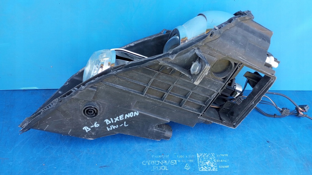 фото №9, Корпус лінза лампа лівий перед ксенон eu 3c0941751d vw passat b6 поворотний