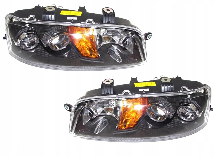фото №1, Комплект фари fiat punto 1999-2003 h7+h7+h3