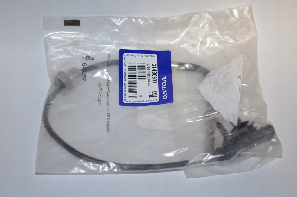 фото №1, Volvo оригинальный номер 31430937 датчик, температура выхлопных газов