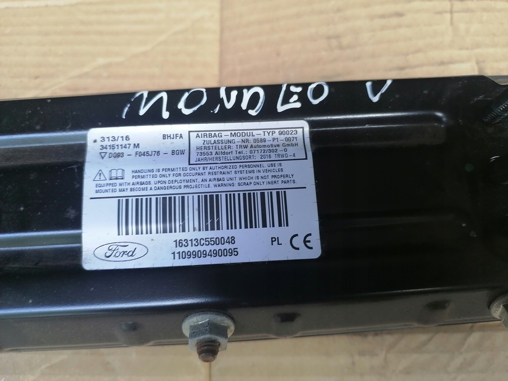 фото №5, Подушка колінна ford mondeo mk5