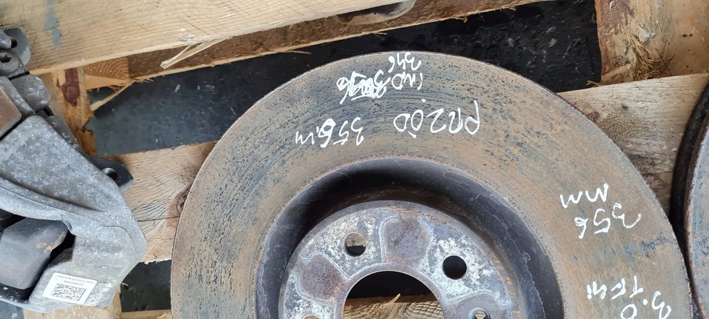 фото №11, A6 c7 4g lift супорт супорти перед набір гальмівні диски 356mm a4 s4 b8 a5 s5 a7 4g