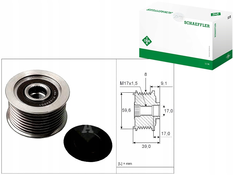 Купить Шкив генератора mazda ina