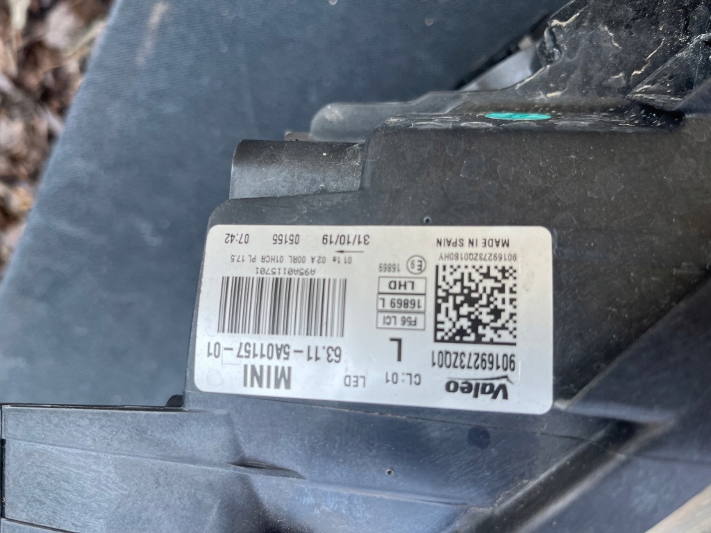 фото №2, Mini cooper f56 f57 lci led лампа ліва