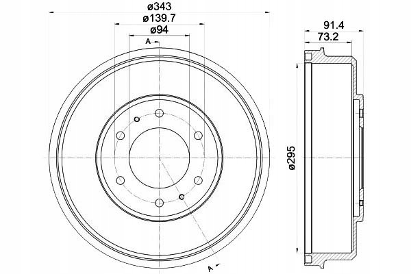 фото №2, Гальмівні барабани гальмівні mitsubishi задня l200 06- textar