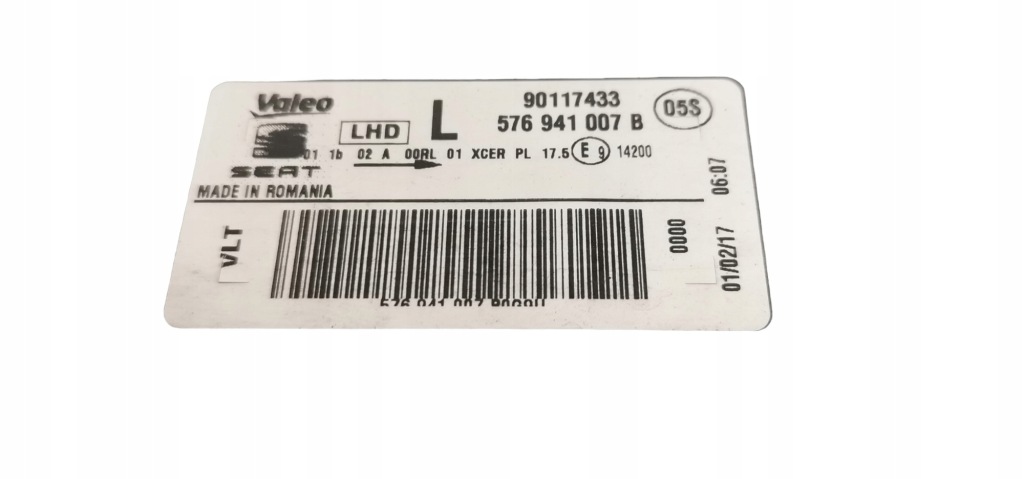 Seat ateca фара левая передняя ful led 576941007b Оригинал