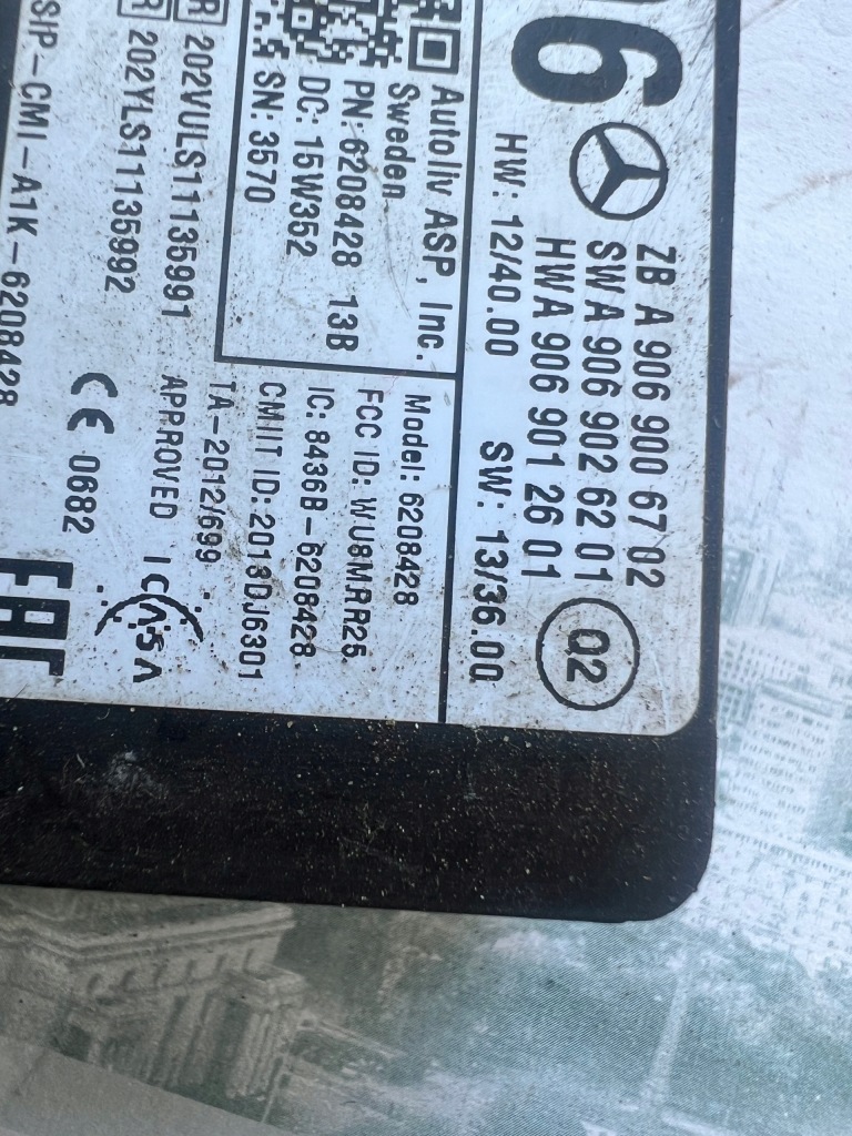 Mercedes sprinter w-906 модуль радар датчик distronic a-9069006702 Оригинал