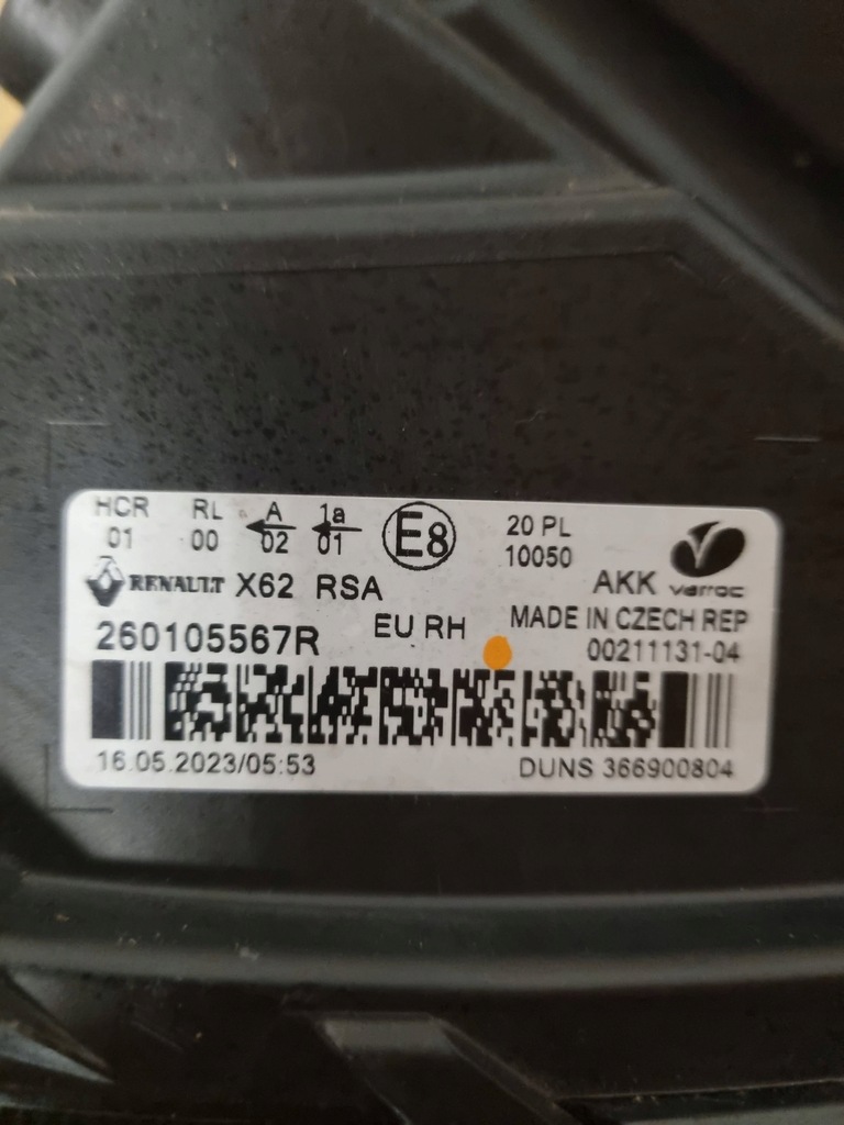 фото №11, Фара лампа renault master iv lift звичайна з led