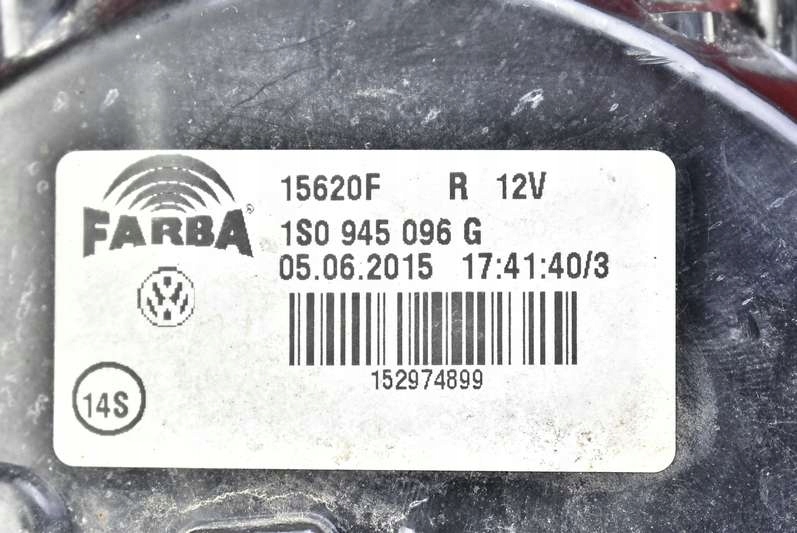 фото №7, Лампа правая задняя задняя 1s0945096g vw up 3d 15r